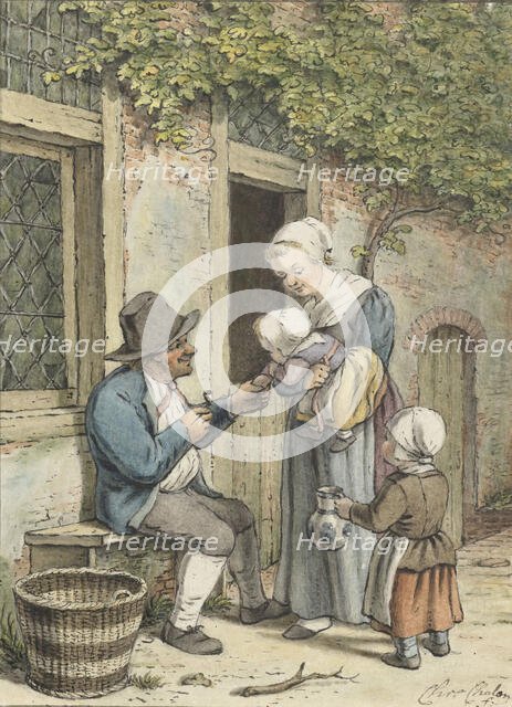 Farm talk, 1758-1808. Creator: Christina Chalon.