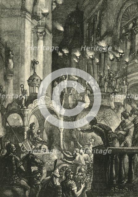 'Triumph of Heraclius at Constantinople', (629AD), 1890.   Creator: Unknown.