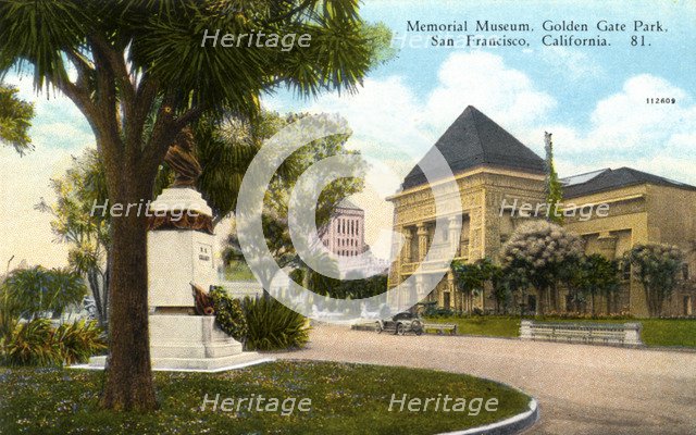 MH de Young Memorial Museum, Golden Gate Park, San Francisco, California, USA, 1926. Artist: Unknown