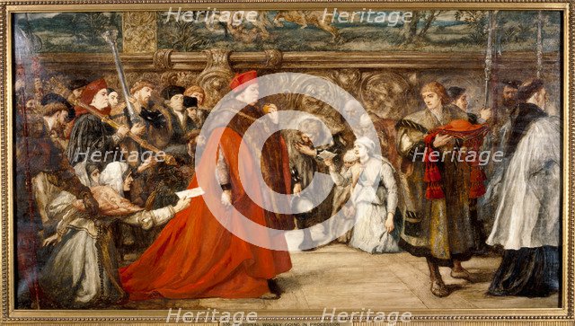 'Cardinal Wolsey, Chancellor of England, on his Progress to Westminster Hall', 1887. Artist: Sir John Gilbert