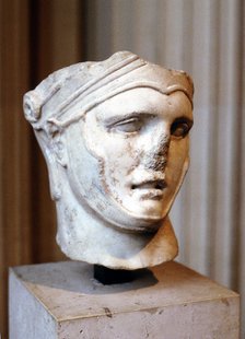Bust of Seleucus I Nicator, Macedonian general, c4th-3rd century BC. Artist: Unknown