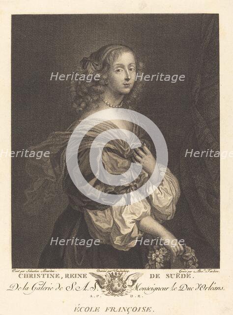 Queen Christina of Sweden. Creator: Pierre Alexandre Tardieu.