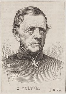 Portrait of Field Marshal Helmuth Graf von Moltke (1800-1891), c. 1870. Creator: Anonymous.