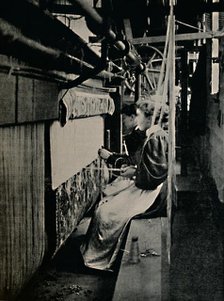 'Hammersmith Carpet Weaving at Merton Abbey Works', . Creator: Unknown.