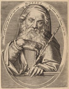 Moses, published 1613. Creator: Theodoor Galle.