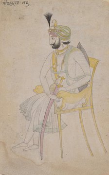 Maharaja Ranbir Singh, ca. 1860-80. Creator: Unknown.