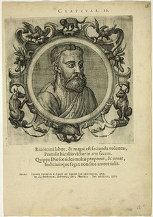 Portrait of Crateuas, published 1574. Creators: Unknown, Johannes Sambucus.