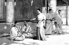 Sketches in Burmah: a Buddhist monastery - Burmese nuns or female servants of the pagodas, 1890. Creator: Unknown.