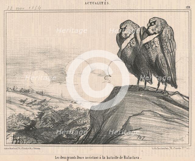 Les deux grands ducs ..., 19th century. Creator: Honore Daumier.