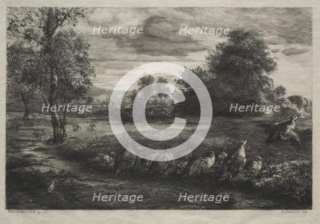 The Call to Order, 1859. Creator: Félix Bracquemond (French, 1833-1914); August Delâtre.