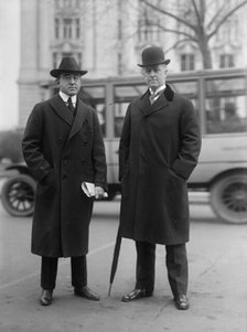 Theodore Brent, Shipping Board; William Denman, Shipping Board Chairman, 1917. Creator: Harris & Ewing.