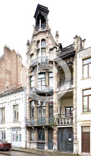 Maison Van Dijck, 85 Bld. Clovis, (1900), c2014-2017. Artist: Alan John Ainsworth.