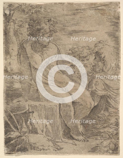 Youth with two old Men, 16th century. Creator: Unknown.