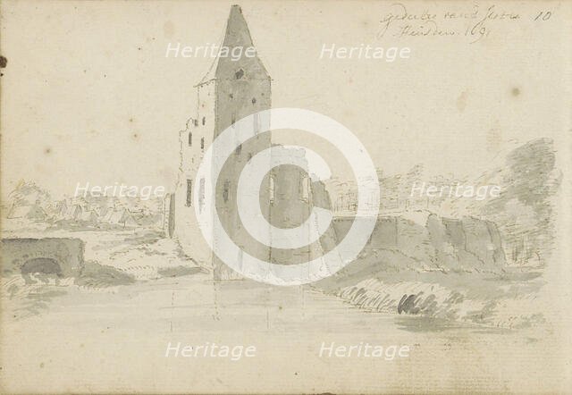 Ruin of Heusden Castle, 1691. Creator: Abraham Meyling.