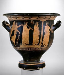 Red figure bell krater, late 5th century BC. Artist: Kadmos Painter.