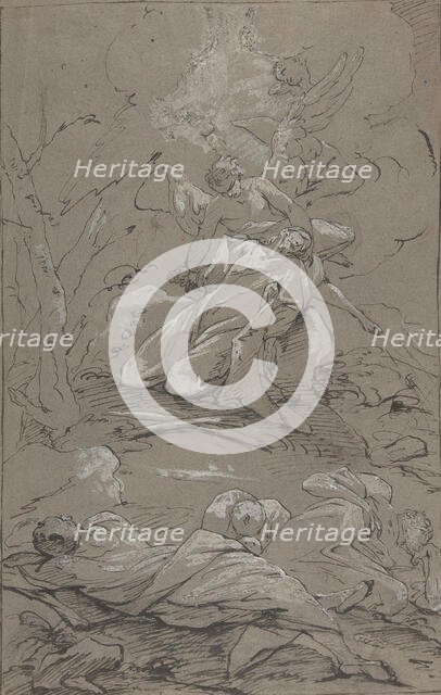 Christ in the Garden of Gethsemane, 1712-62. Creator: Paul Troger.