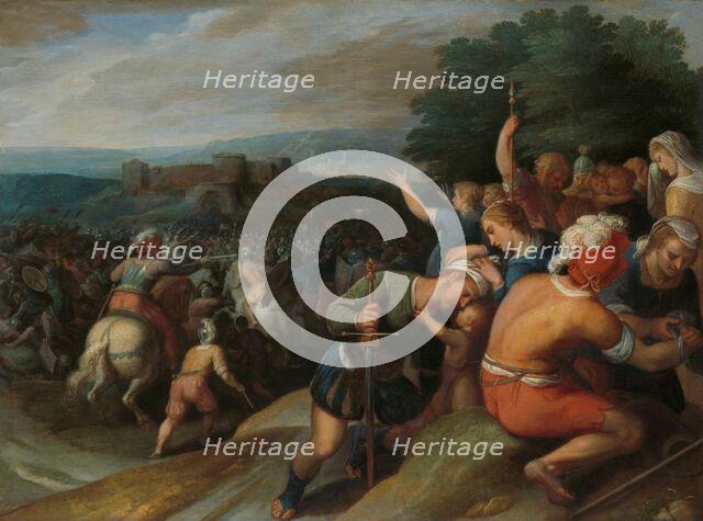 The Batavians Surround the Romans at Vetera, 1600-1613. Creator: Otto Van Veen.