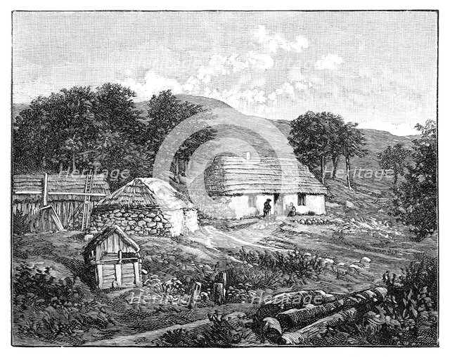 Highland cottages in Lochaber, Scotland, 1900. Artist: Unknown