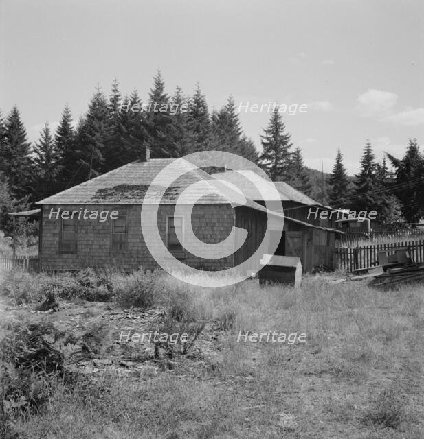 Possibly: Company houses of closed mill..., Malone, Grays Harbor County, Western Washington, 1939. Creator: Dorothea Lange.