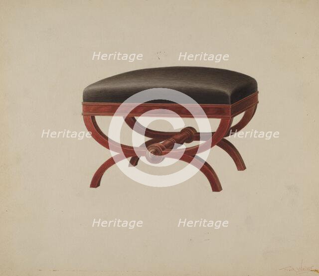 Stool, c. 1937. Creator: Frank Wenger.