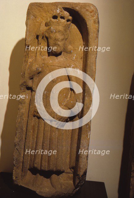 Relief figure of King Olaf, from St. Magnus Cathedral, Kirkwall, Orkney, 20th century. Artist: Unknown.