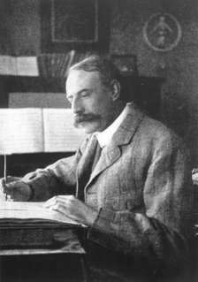 Sir Edward Elgar, (1857-1934), English composer, late 19th-early 20th century. Artist: Unknown