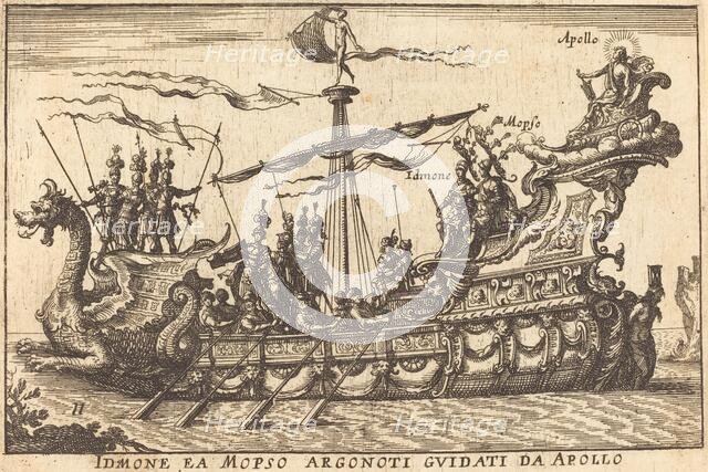 Idinone ea Mopso Argonoti guidati da Apollo. Creator: Balthasar Moncornet.