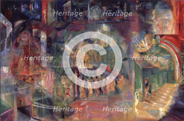 A Bar. Artist: Yakulov, Georgi Bogdanovich (1884-1928)