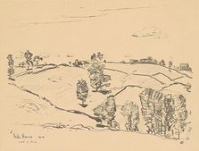 Stone Fences, Land of Nod, 1918. Creator: Frederick Childe Hassam.