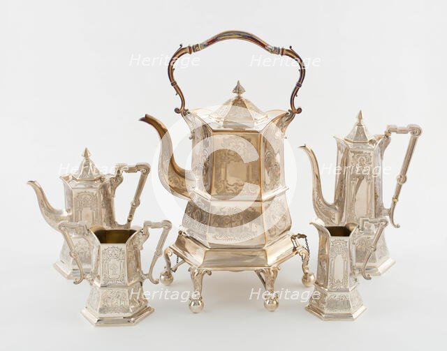 Tea and Coffee Service, London, 1865. Creator: George Angell.