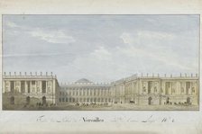 Facade project for the Palace of Versailles on the entrance side, 1811-1813. Creator: Dufour, Alexandre (1759-1835).
