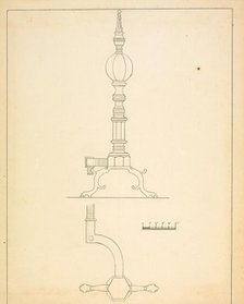 Andiron (one of pair), c. 1937. Creator: Hans Korsch.