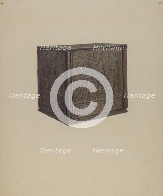 Jamb Stove, c. 1938. Creator: Roy Weber.