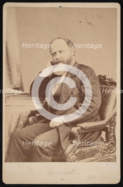 Portrait of John Angel James Creswell (1828-1891), Before 1891. Creator: Brady's National Photographic Portrait Galleries.