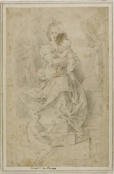 Madonna and Child with the Infant Saint John the Baptist, n.d. Creators: Tommaso Manzuoli, Unknown.