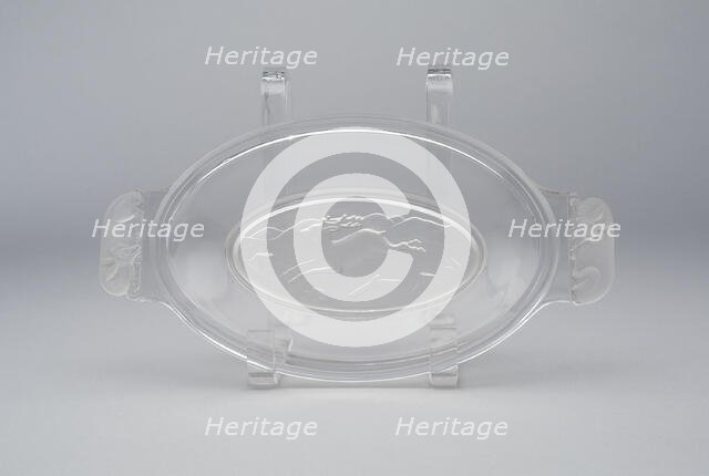 Westward Ho!/Pioneer pattern platter, c. 1876. Creator: Gillinder & Sons.