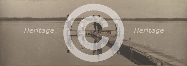 Children Fishing, ca. 1900. Creator: William James Mullins.