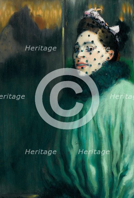 Woman with veil (Femme à la voilette). Artist: Anquetin, Louis (1861-1932)