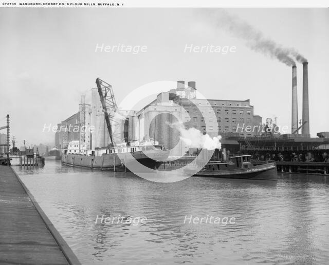 Washburn-Crosby Co.'s flour mills, Buffalo, N.Y., c.between 1910 and 1920. Creator: William H. Jackson.