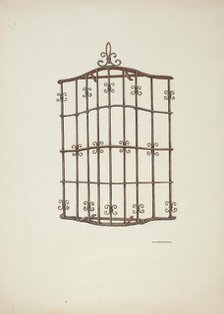 Iron Grille, 1941. Creator: William Kieckhofel.