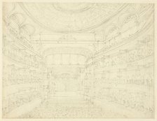 Study for New Covent Garden Theater, from Microcosm of London, c. 1810. Creator: Augustus Charles Pugin.