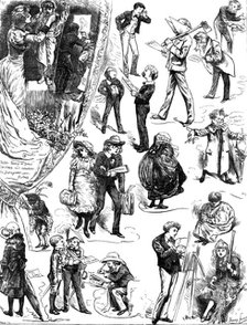 Little Tommy's Christmas Tableaux Vivants, drawn by Harry Furniss, 1883. Creator: Joseph Swain.