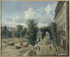 Boulevard des Capucines and rue Basse-du-Rempart, 2nd and 9th arrondissements, between 1818 and 1820 Creator: Alexandre Pau de Saint-Martin.