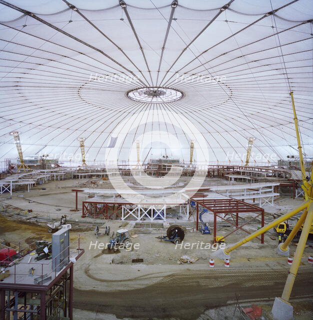 Millennium Dome, Drawdock Road, Greenwich, London, 28/01/1999. Creator: John Laing plc.