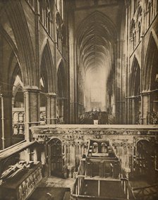 'The Abbey's Grand Interior: Looking West from the Chapel of the Confessor', c1935. Creator: Unknown.