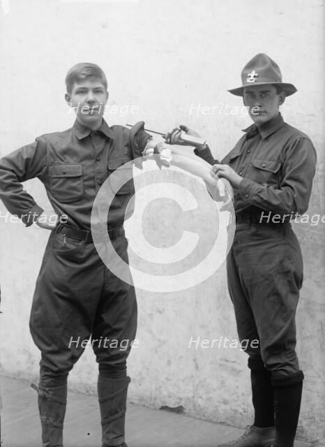 Boy Scouts Training Demonstration, 1912. Creator: Harris & Ewing.