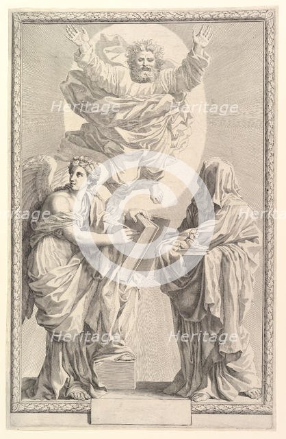 Frontispiece to the Bible, 1642. Creator: Claude Mellan.