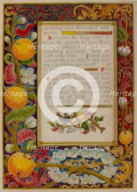 Illuminated Parable: The Wedding, c. 1936. Creators: Robert Stewart, James Gross.