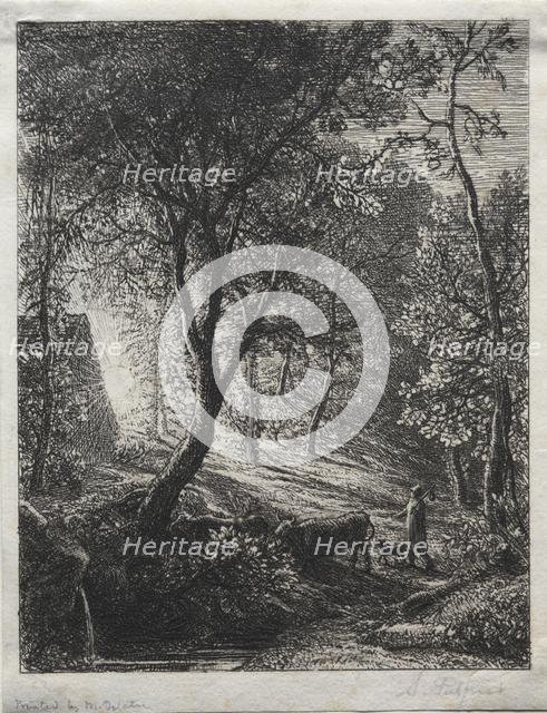 The Herdsman's Cottage, 1850. Creator: Samuel Palmer (British, 1805-1881).