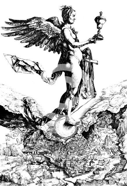 'Nemesis', c1501-c1502.  Artist: Albrecht Dürer